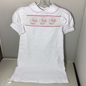 Pink Lamb Smocked Gown